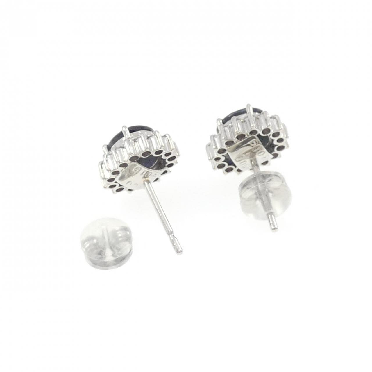 PT900 サファイヤ ピアス 1.86CT