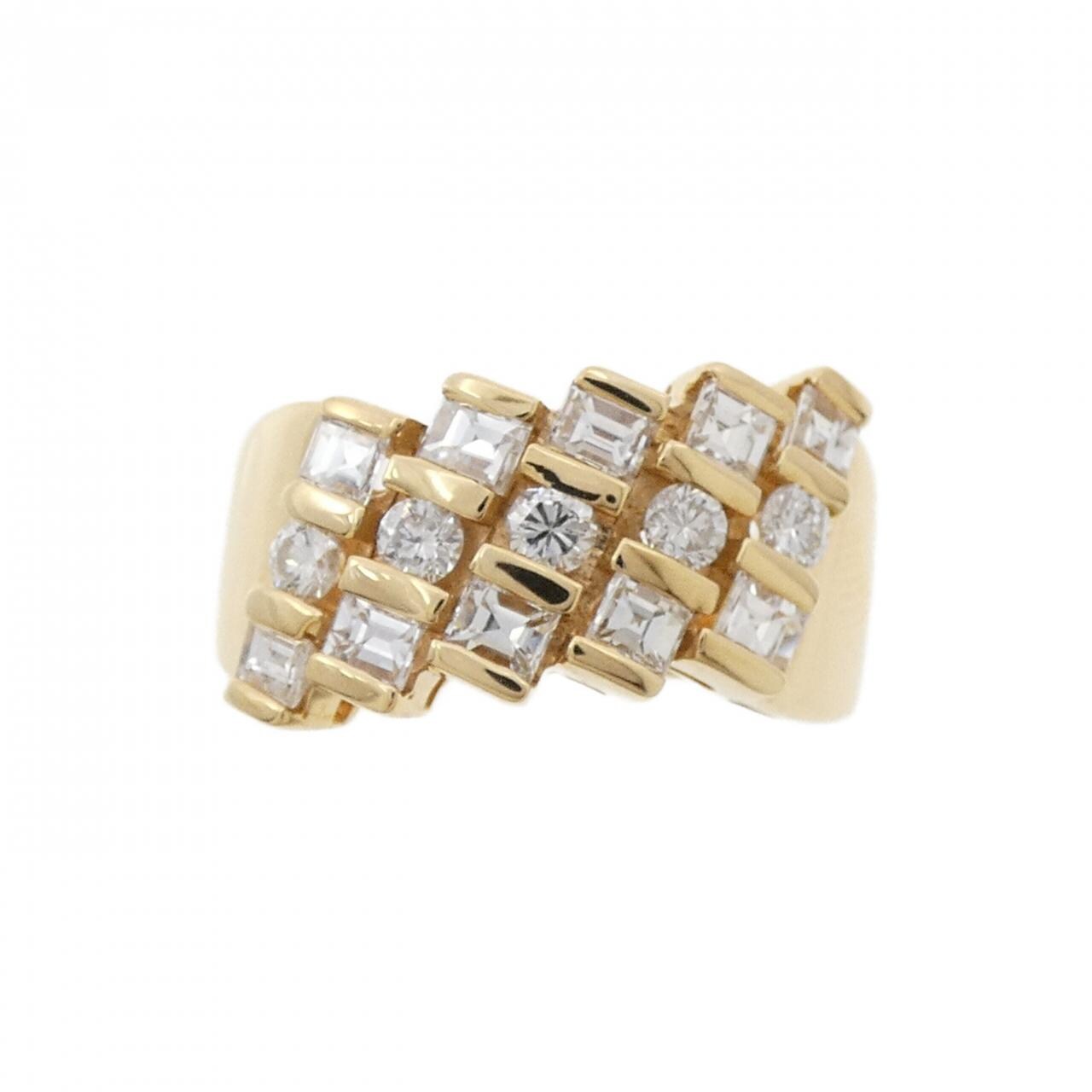 K18YG ダイヤモンド リング 1.01CT