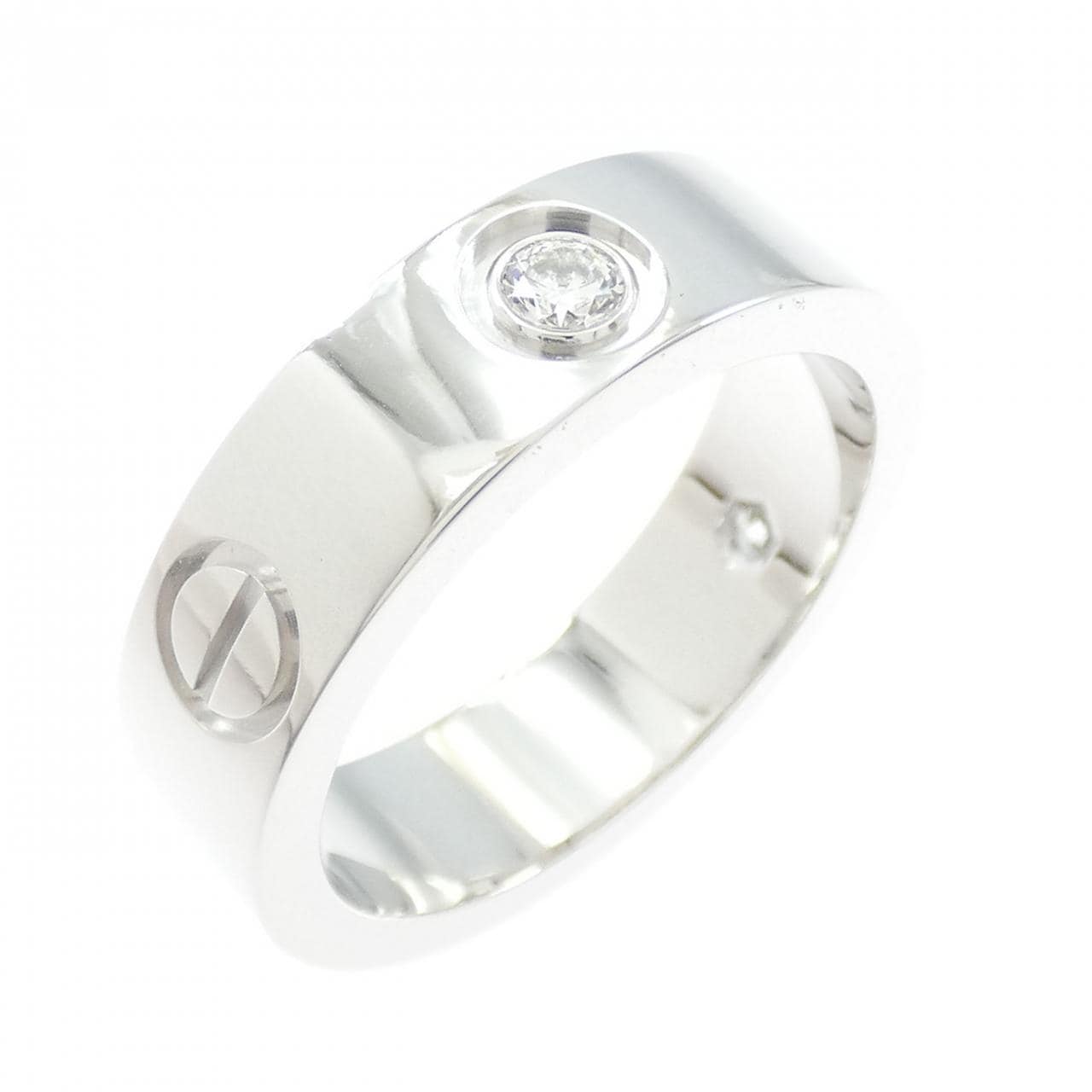 カルティエ ラブ ハーフダイヤ リング