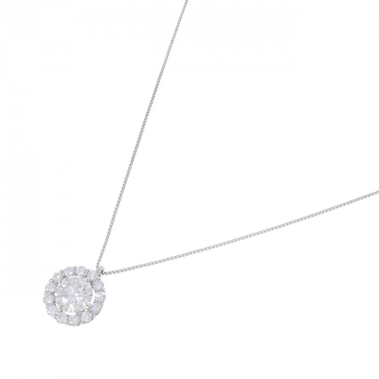 PT900/PT850 ダイヤモンド ネックレス 0.856CT E SI2 VG