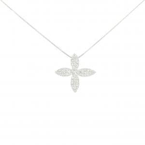K18WG ダイヤモンド ネックレス 0.27CT