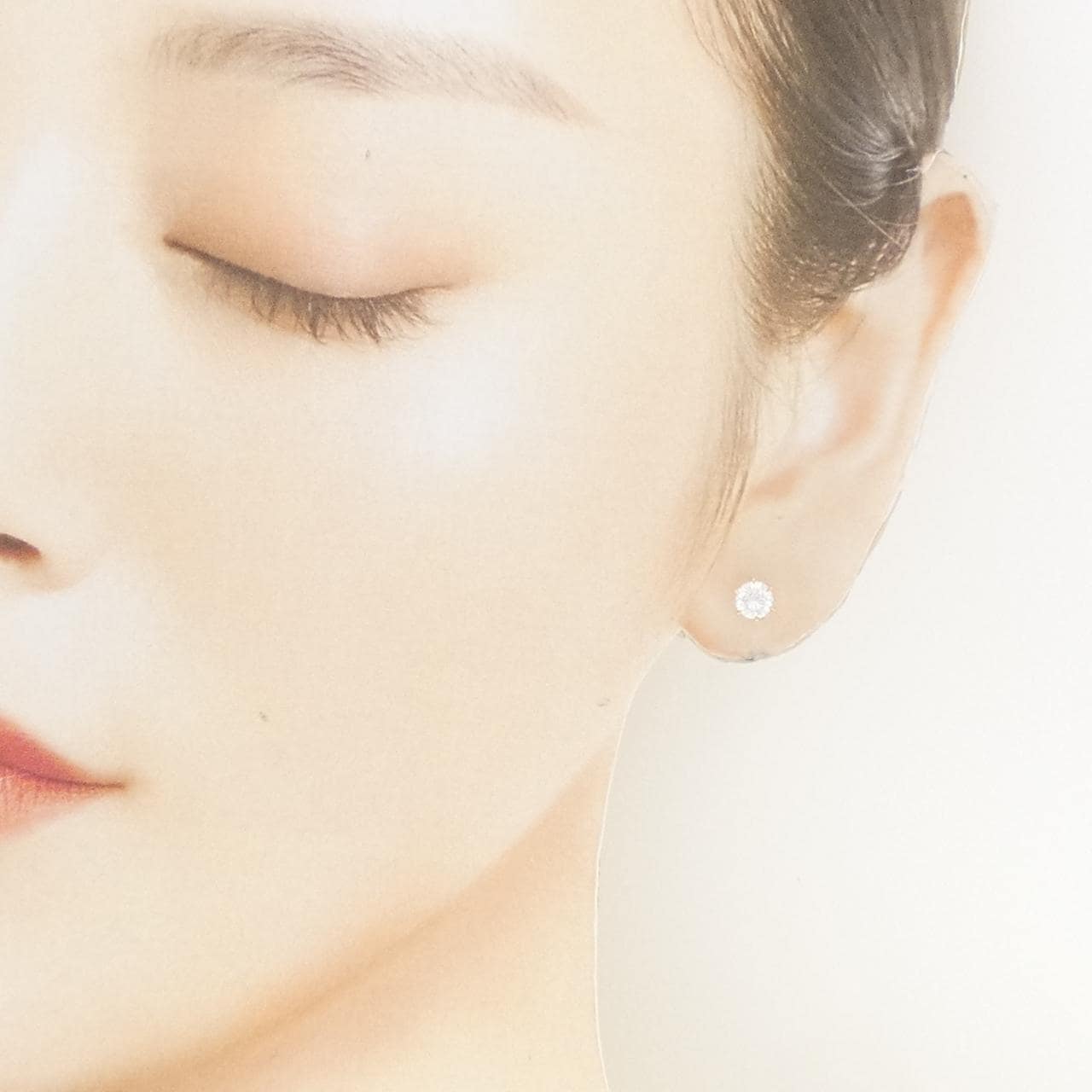 【リメイク】K18YG/ST ダイヤモンド ピアス 0.400CT 0.417CT E SI1-2 VG-GOOG
