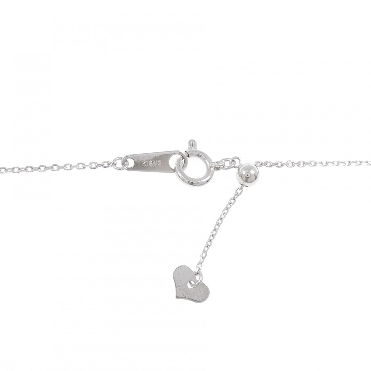 K18WG ダイヤモンド ネックレス 0.33CT