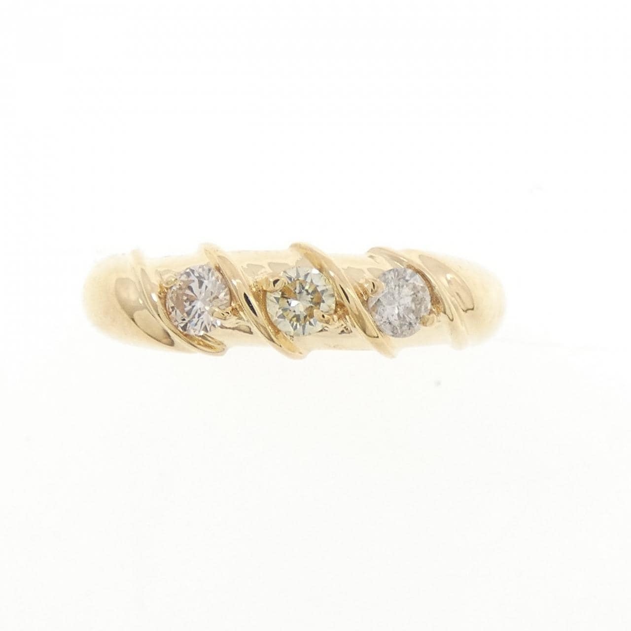 K18YG ダイヤモンド リング 0.25CT