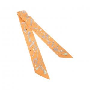 【未使用品】エルメス LES CLES A POIS ツイリー 063871S スカーフ