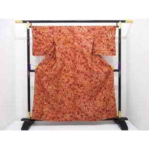 紬　絞り加工　身丈Ｓ寸