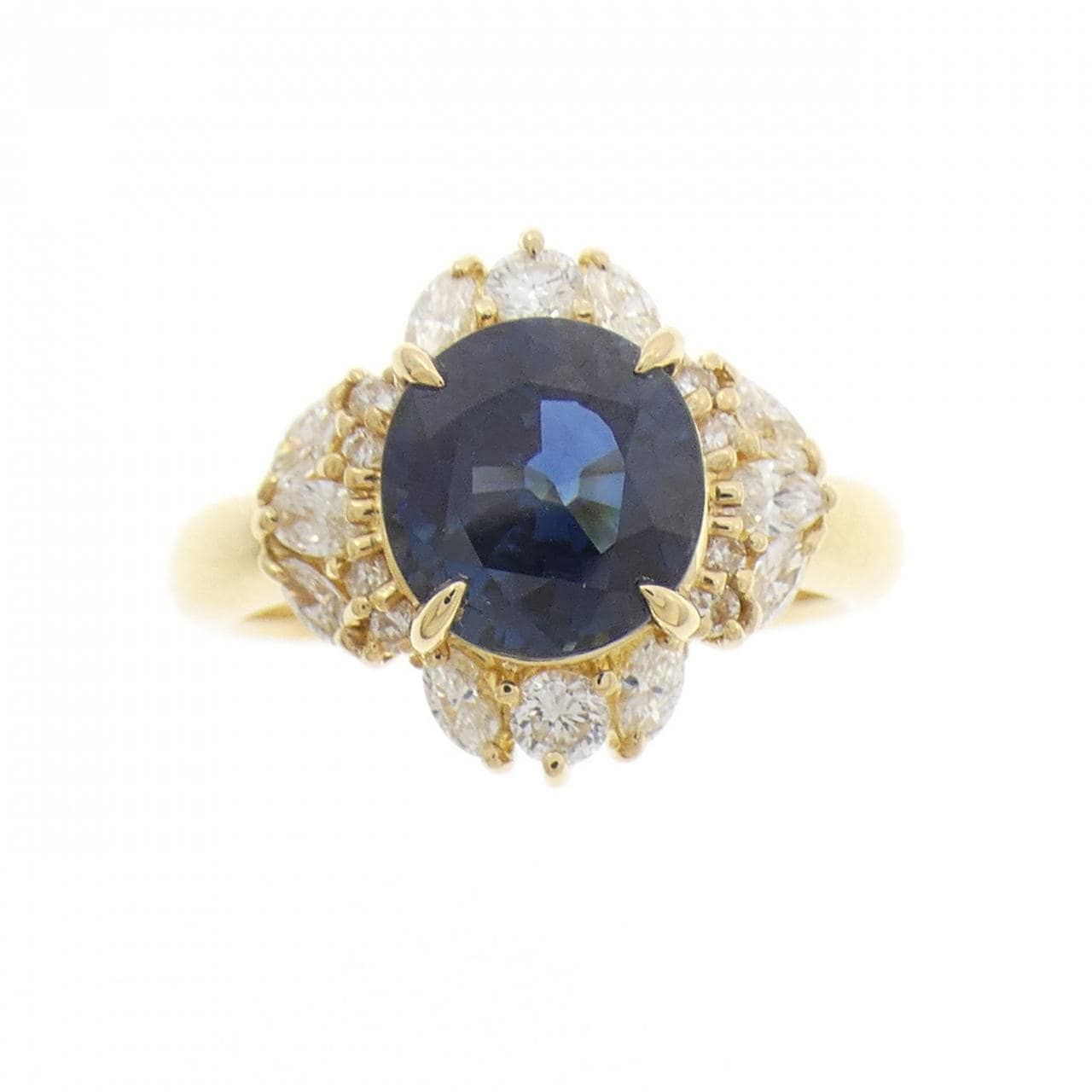 K18YG サファイヤ リング 2.339CT