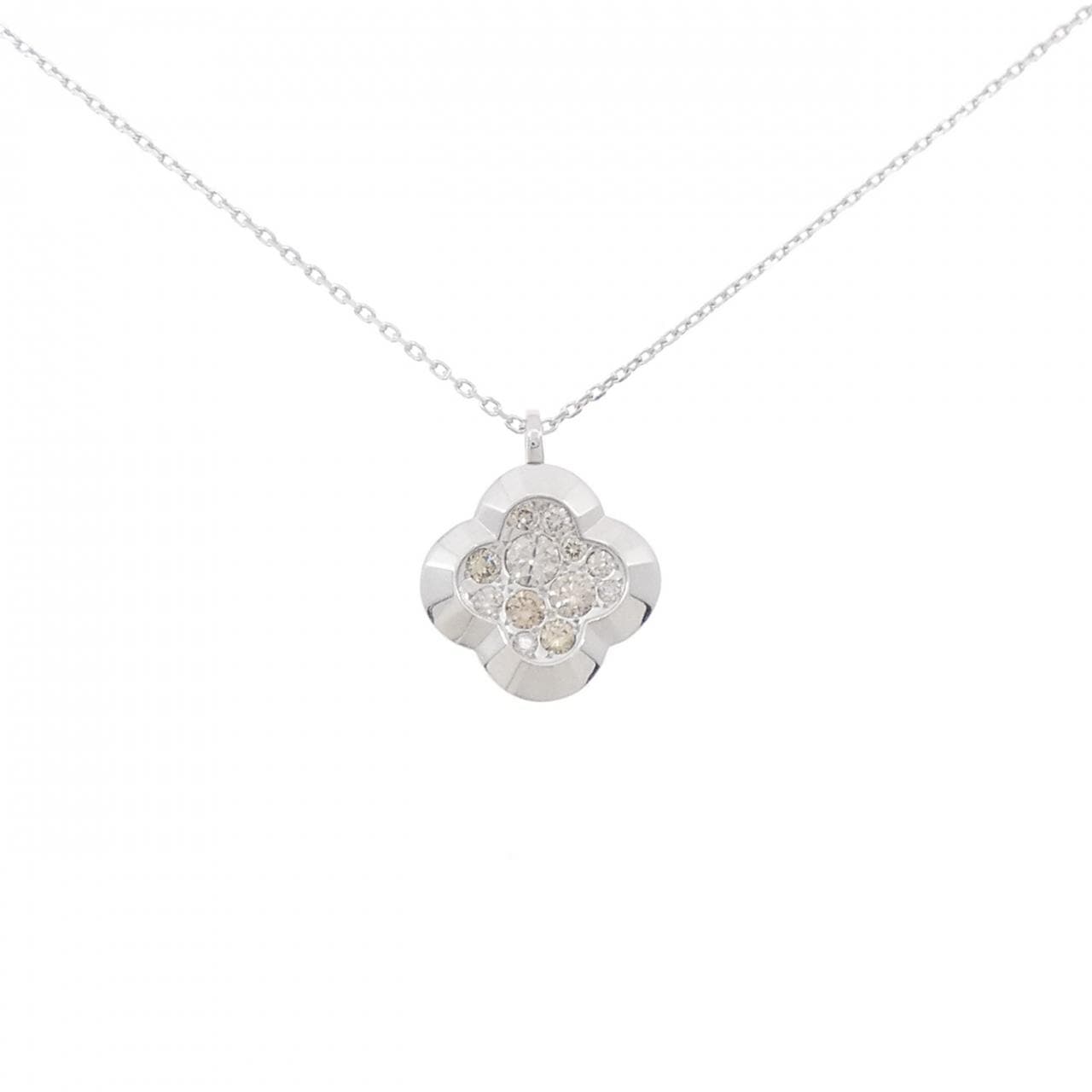 K18WG ダイヤモンド ネックレス 0.40CT