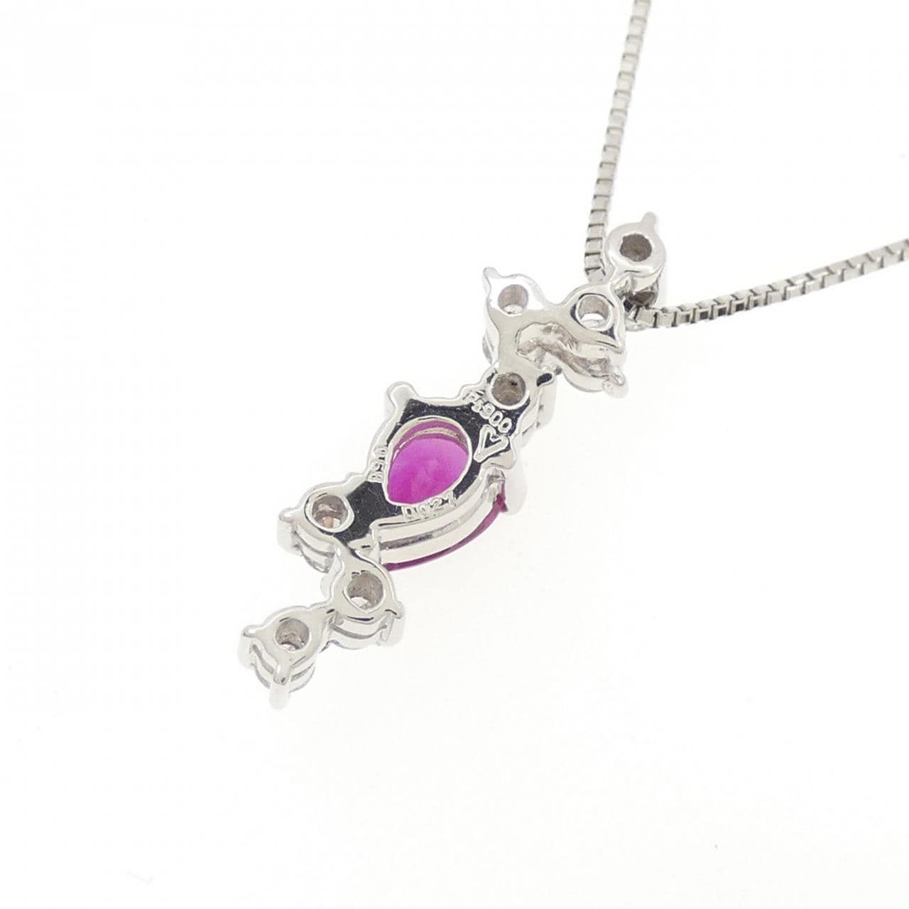 PT900/PT850红宝石项链0.58CT