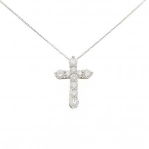 PT900/PT850 クロス ダイヤモンド ネックレス 1.00CT