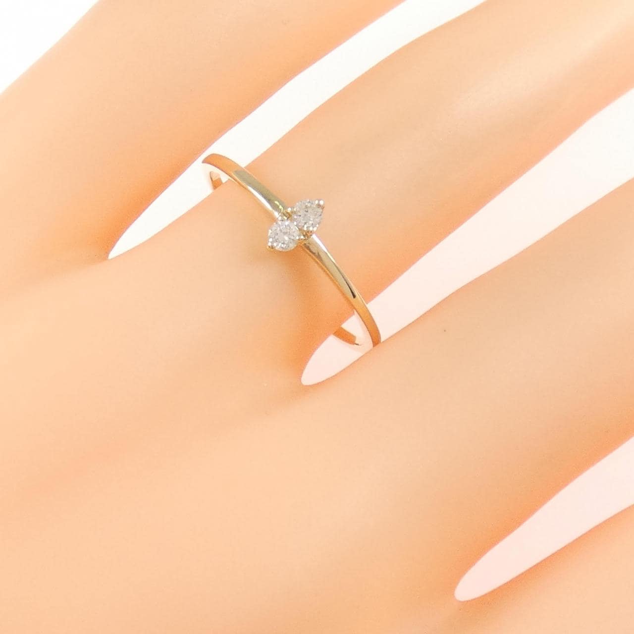【リメイク】K10YG ダイヤモンド リング 0.06CT