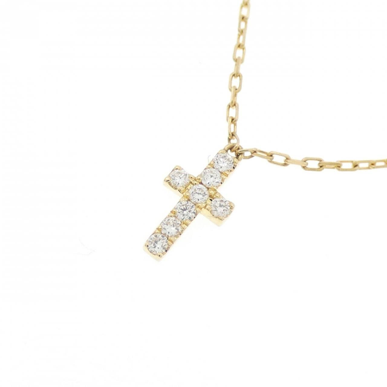 アーカー クロスパヴェ ネックレス 0.05CT