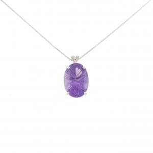 K18WG アメジスト ネックレス 5.28CT