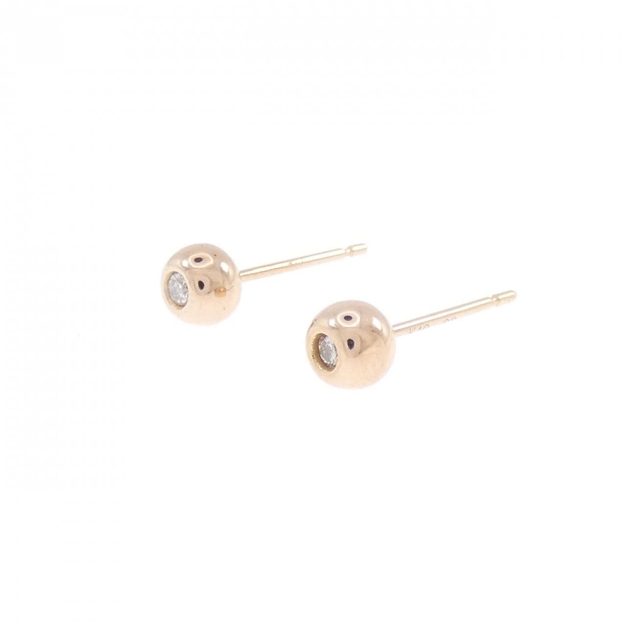 K18PG ダイヤモンド ピアス 0.04CT