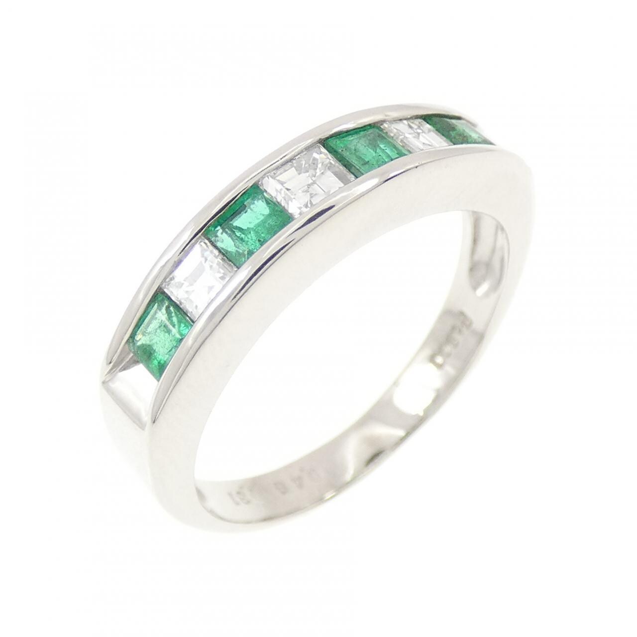 PT900 エメラルド リング 0.48CT