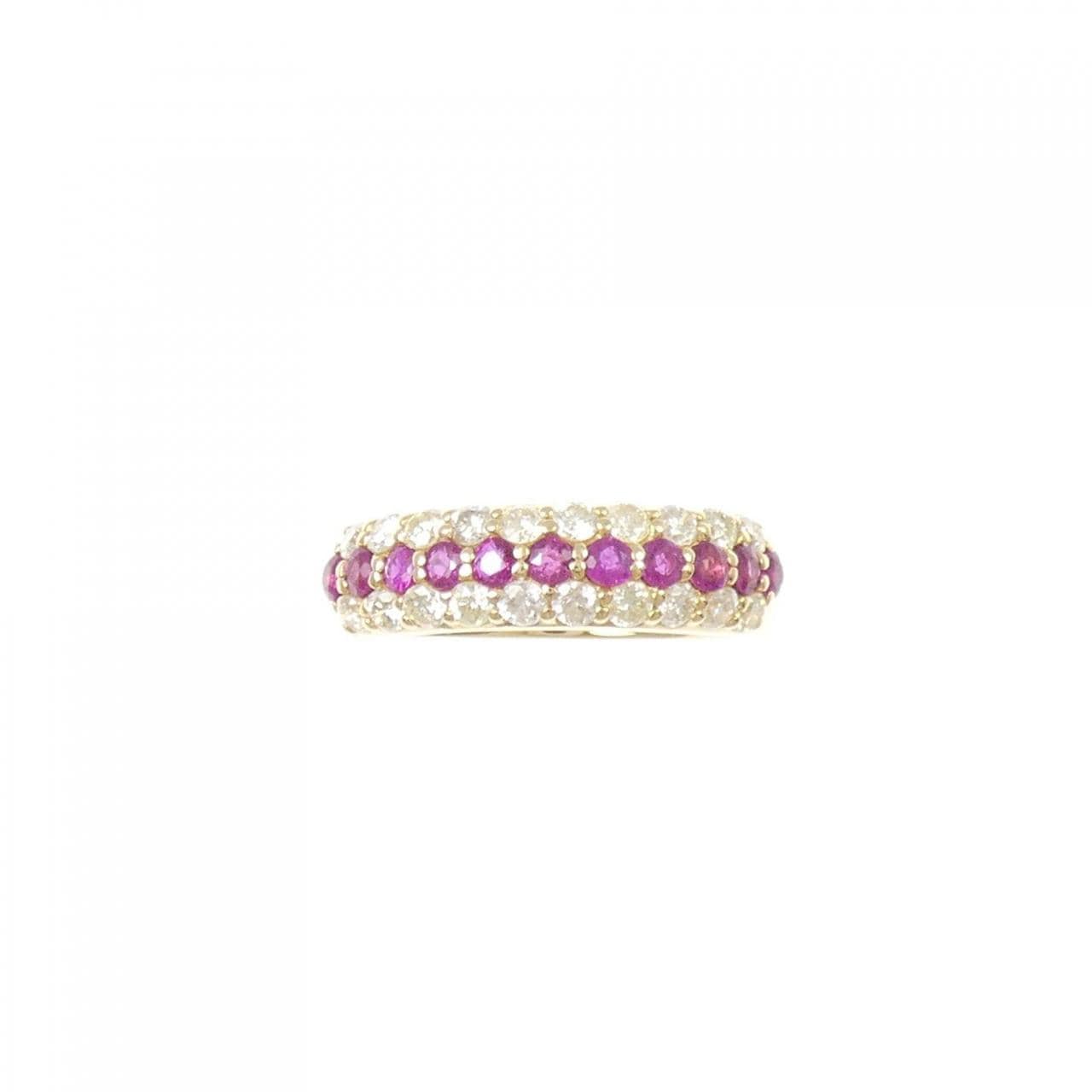 K18YG ルビー リング 0.50CT