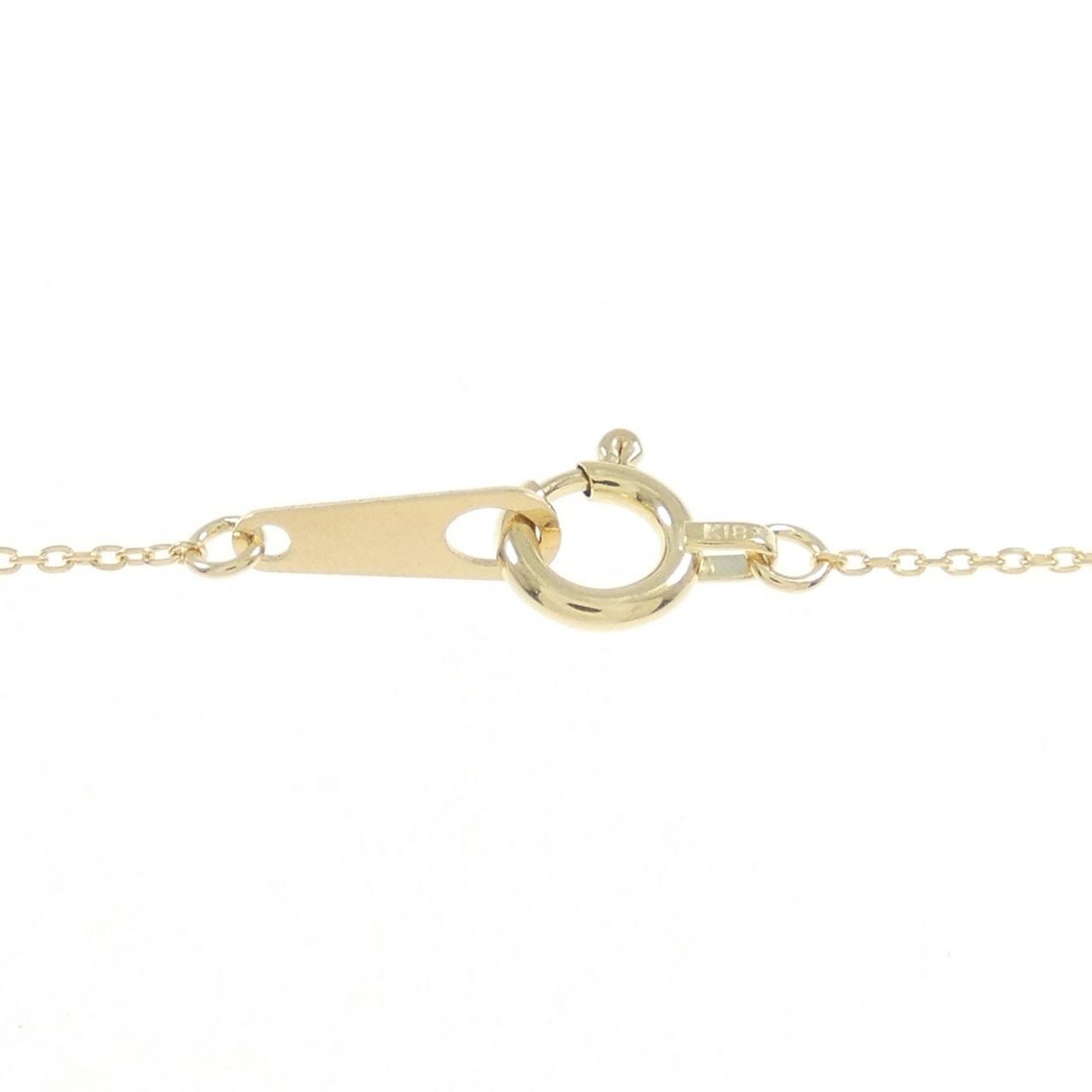 K18YG ソリティア ダイヤモンド ネックレス 0.157CT