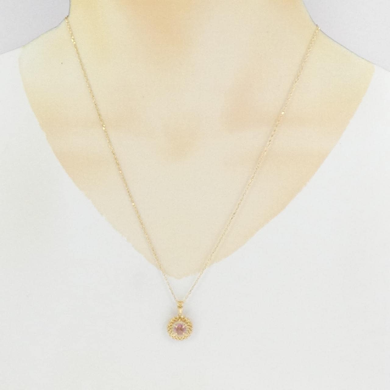 K18YG サファイヤ ネックレス