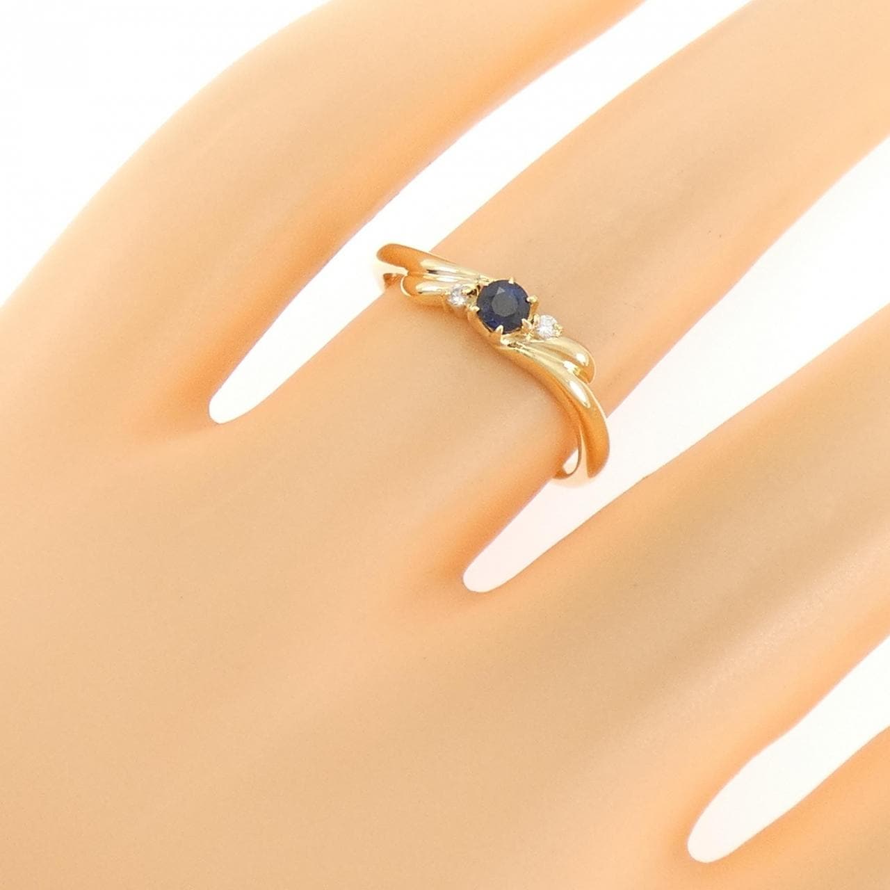 K18YG サファイヤ リング