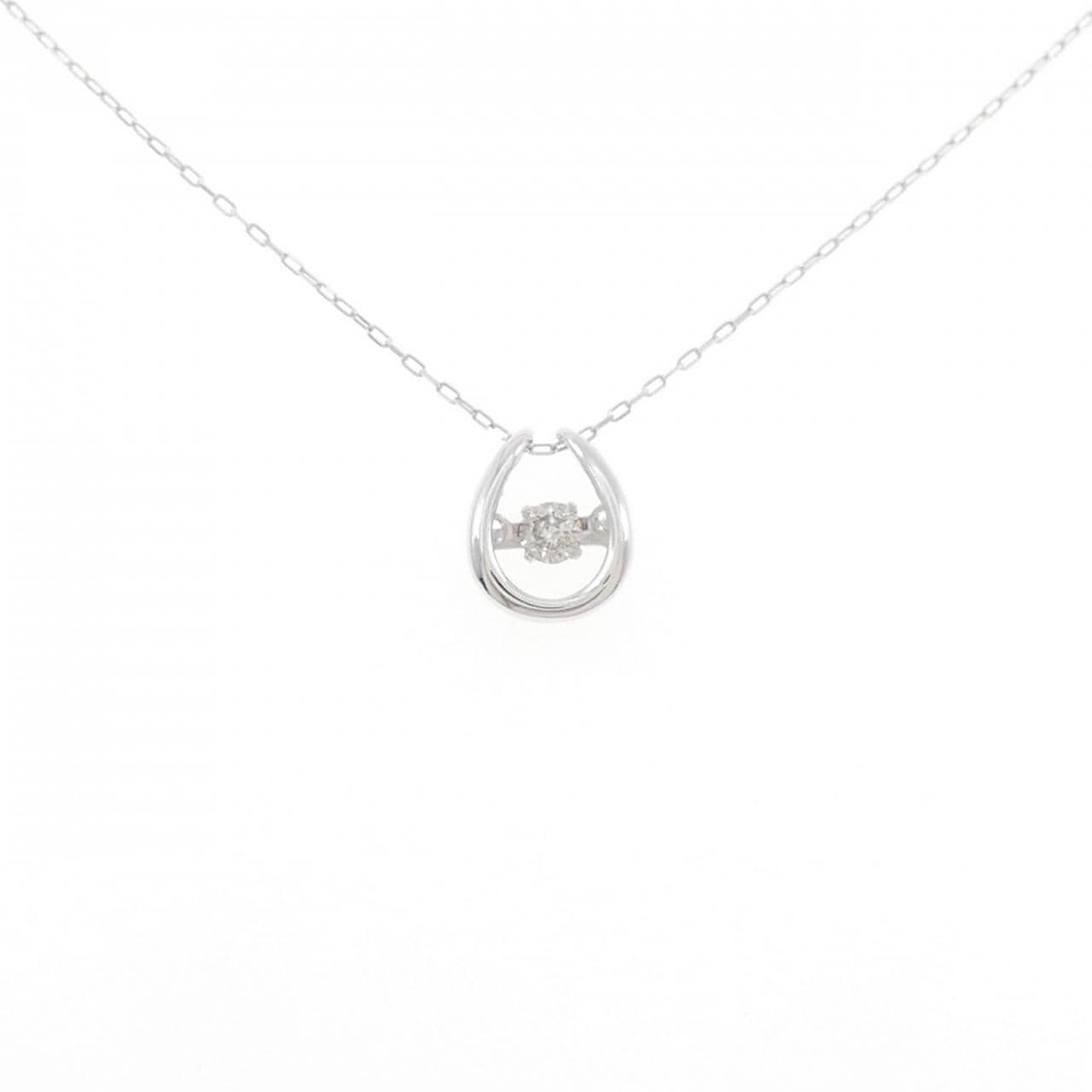 K18WG ダイヤモンド ネックレス 0.08CT