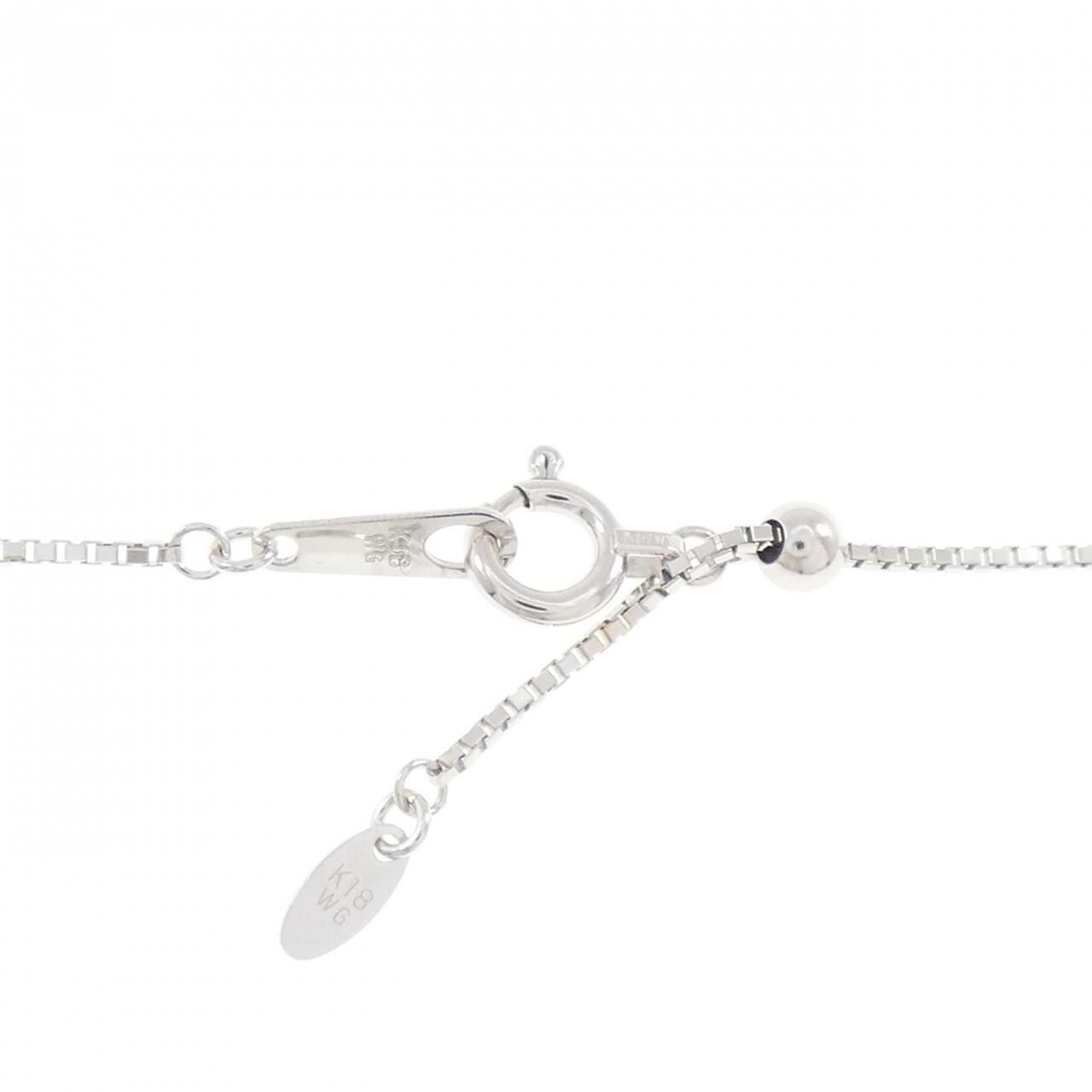 K18WG/K18BG ローズ ダイヤモンド ネックレス 0.50CT