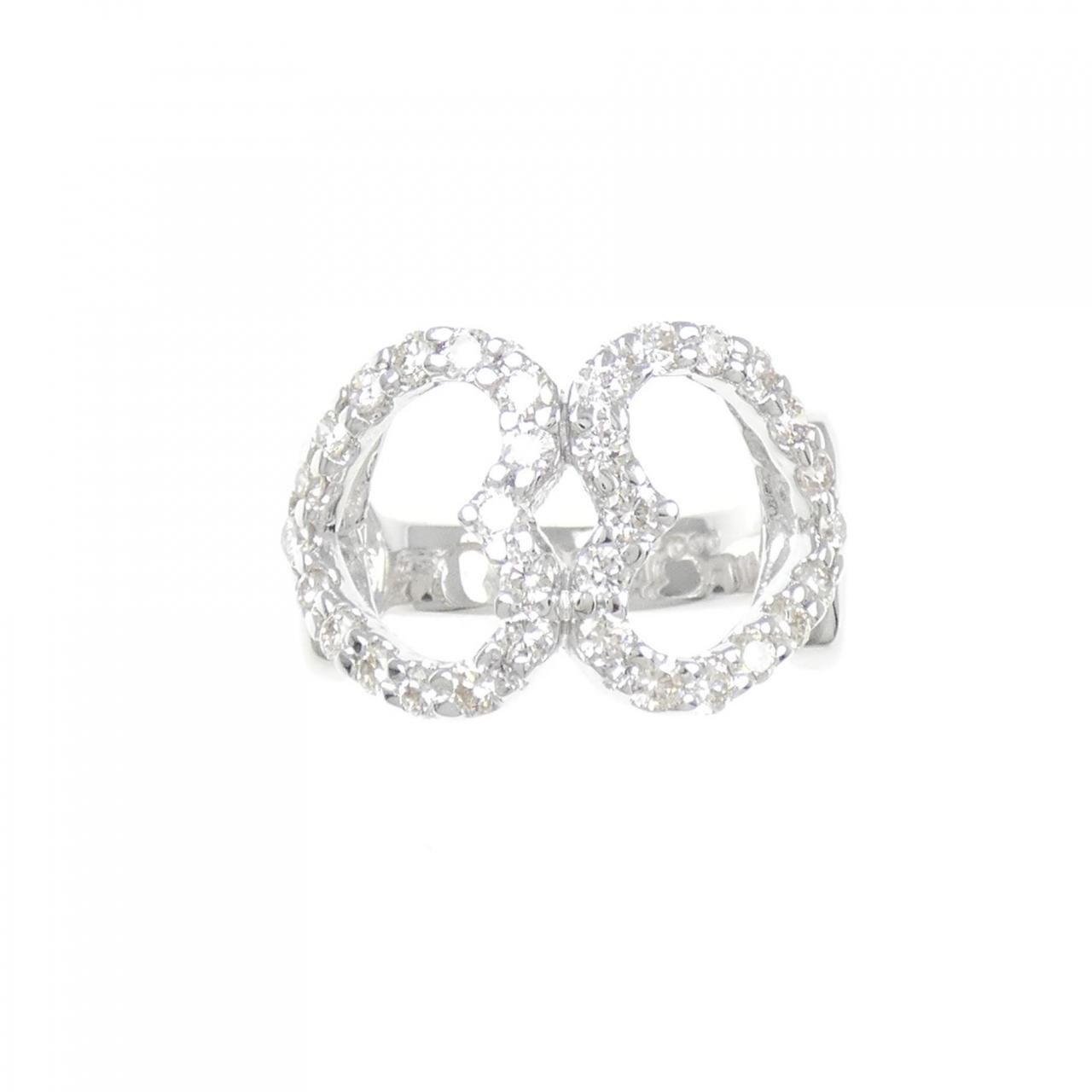 750WG ハート ダイヤモンド リング 0.90CT