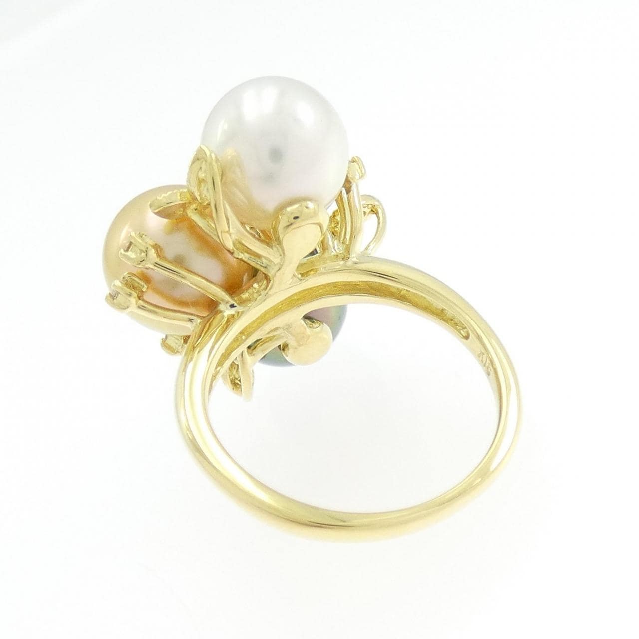 K18YG パール リング