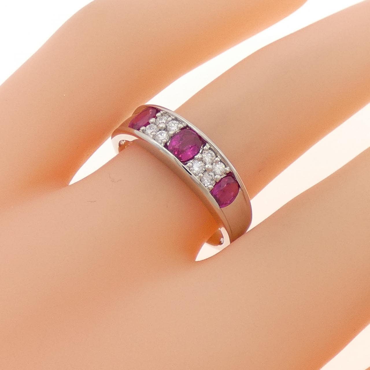 PT900 ルビー リング 0.60CT