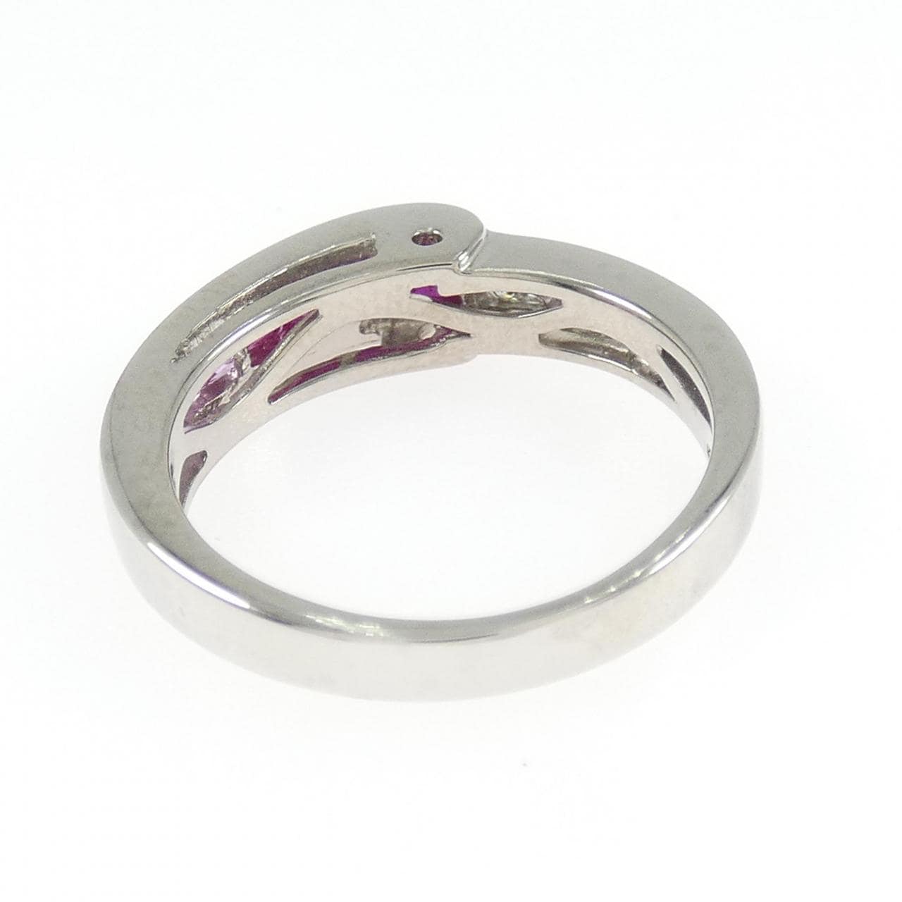 K18WG カラーストーン リング 0.70CT