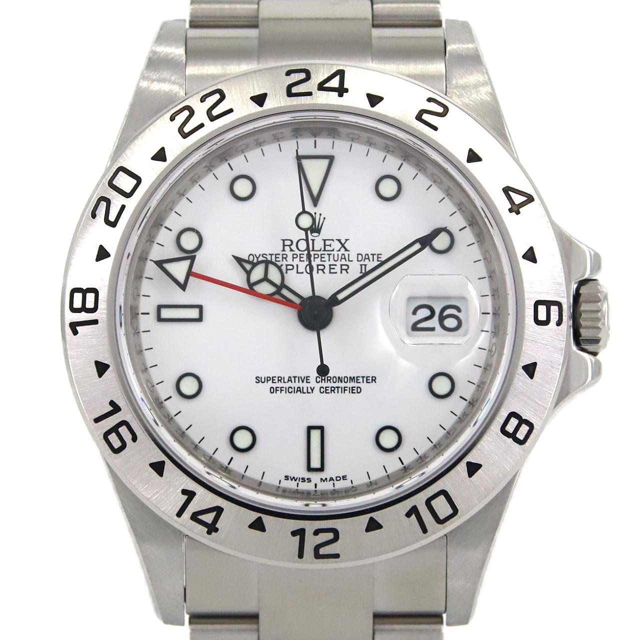 ロレックス エクスプローラーⅡ 16570 SS 自動巻 M番