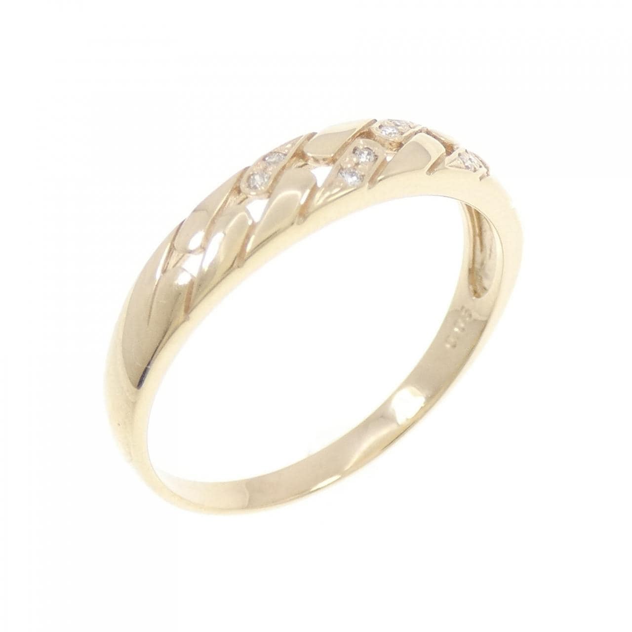 K10YG ダイヤモンド リング 0.03CT