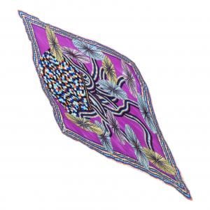 エルメス HERMES FLORES DES ESTE プリーツ ショール