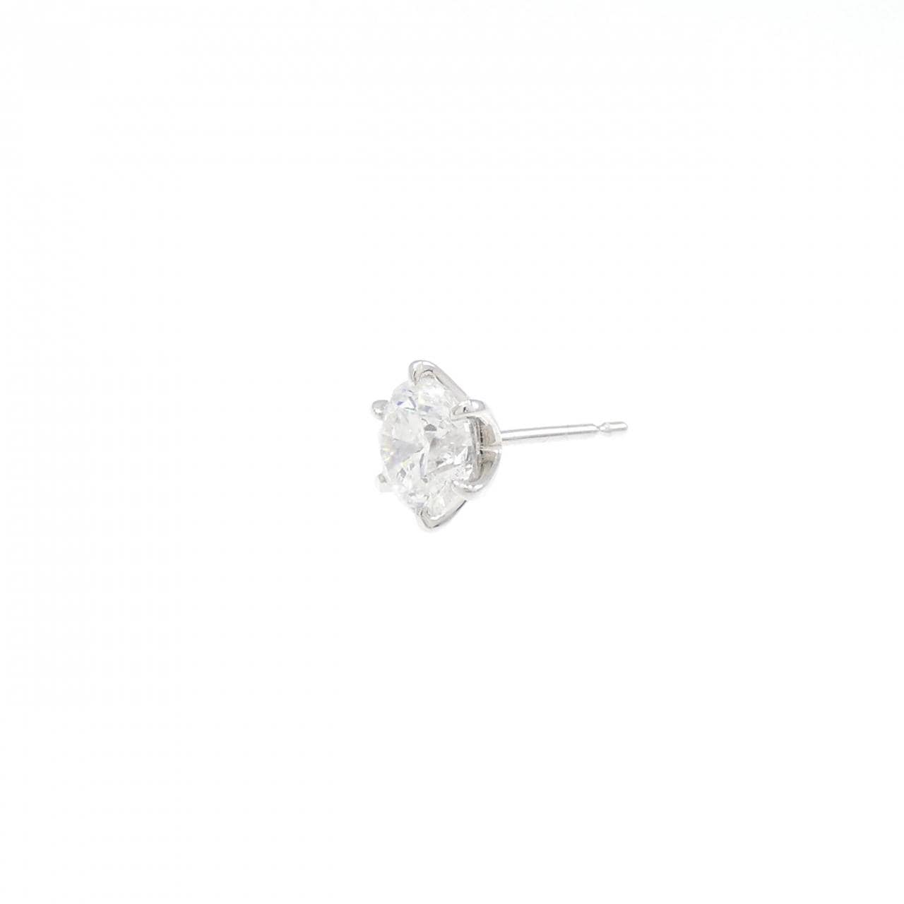 [Remake] PT/ST Diamond Earrings, One Ear, 1.071CT, G I1, Fair