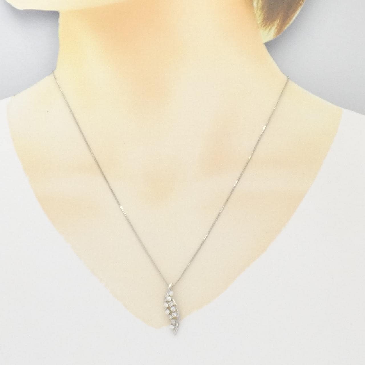 PT ダイヤモンド ネックレス 0.32CT