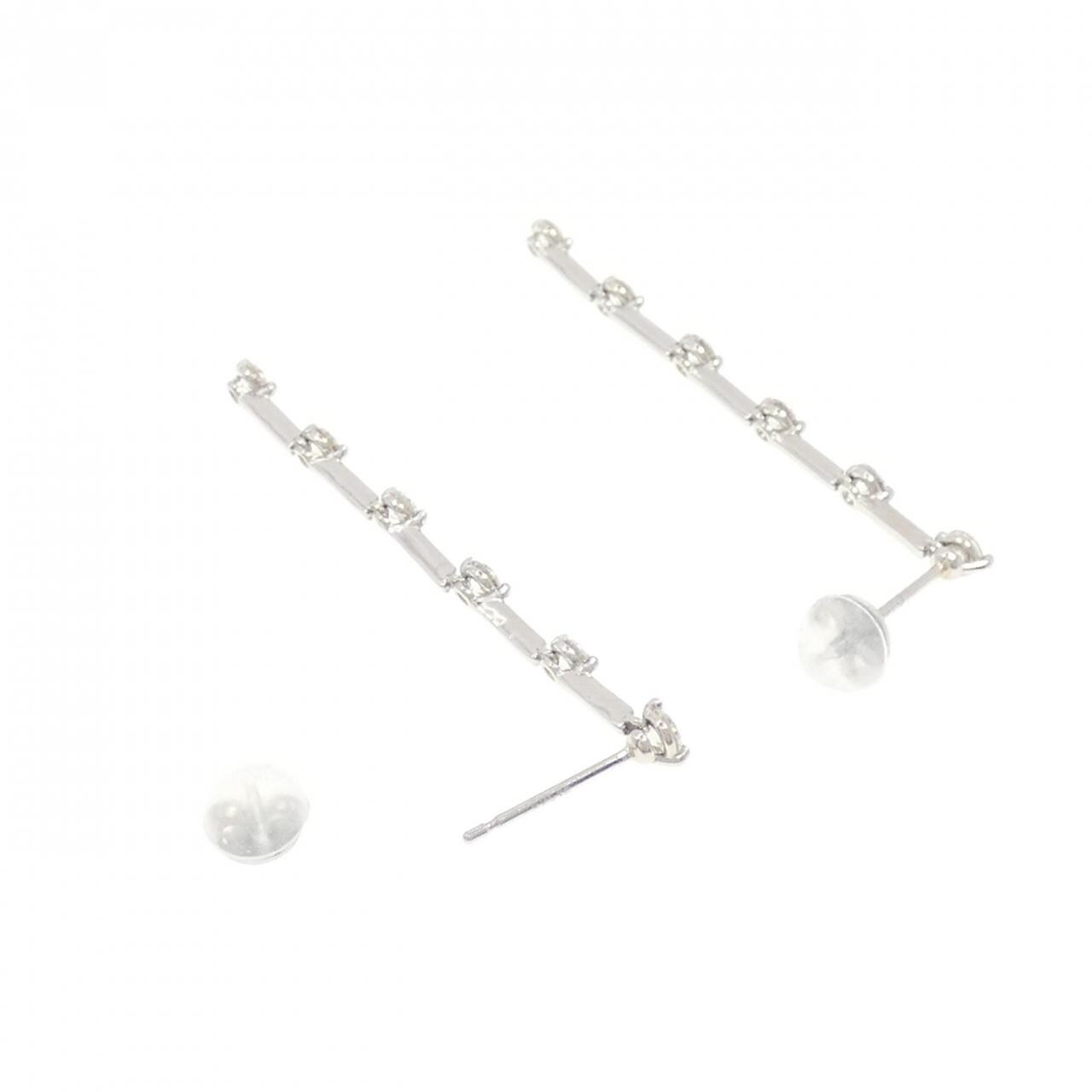 【新品】PT900 ダイヤモンド ピアス 0.70CT