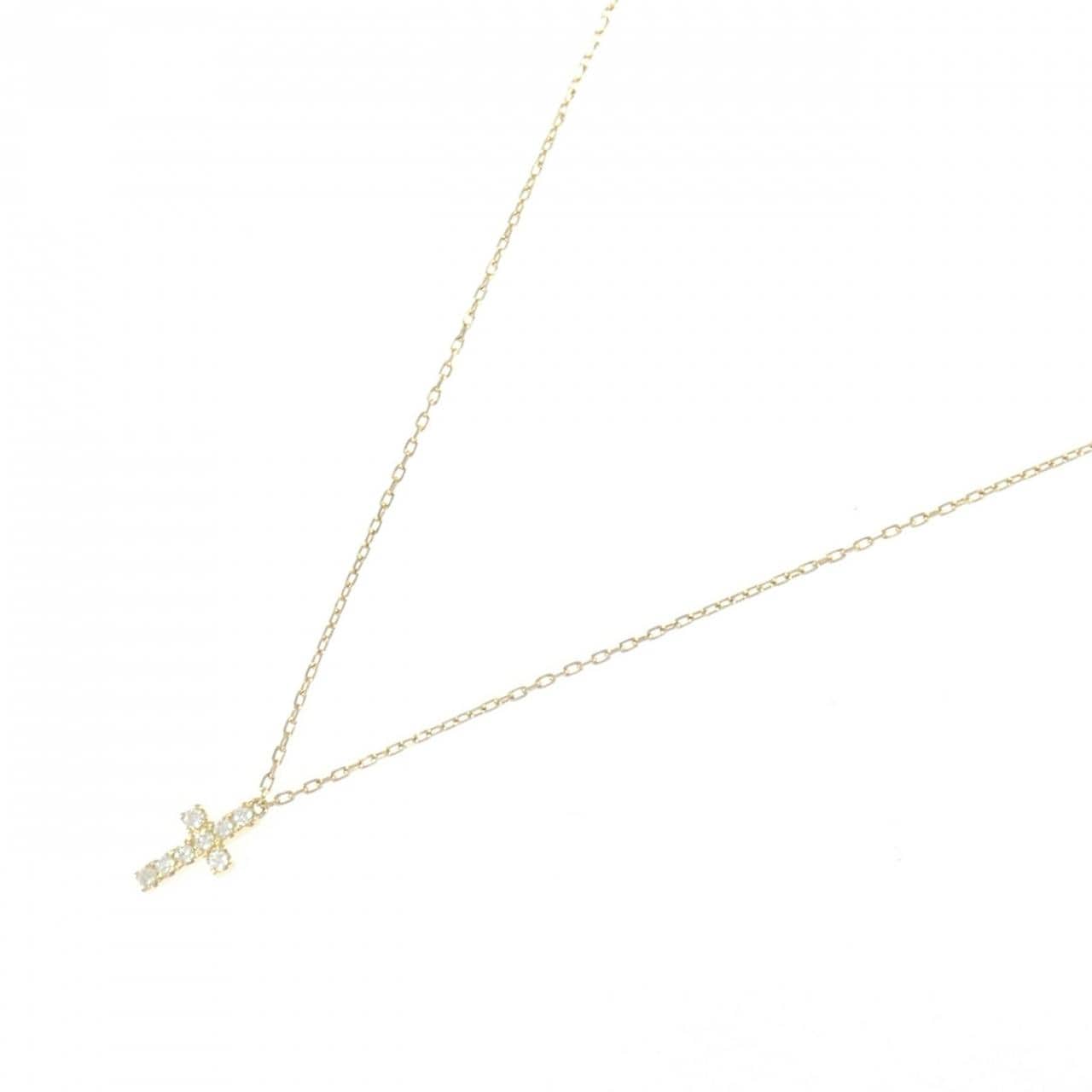 アーカー クロスパヴェ ネックレス 0.05CT