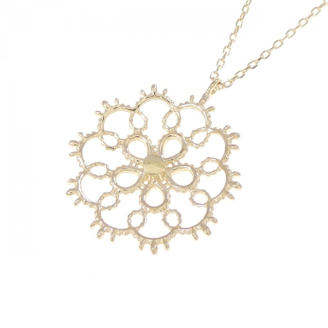 K10YG ダイヤモンド ネックレス 0.02CT