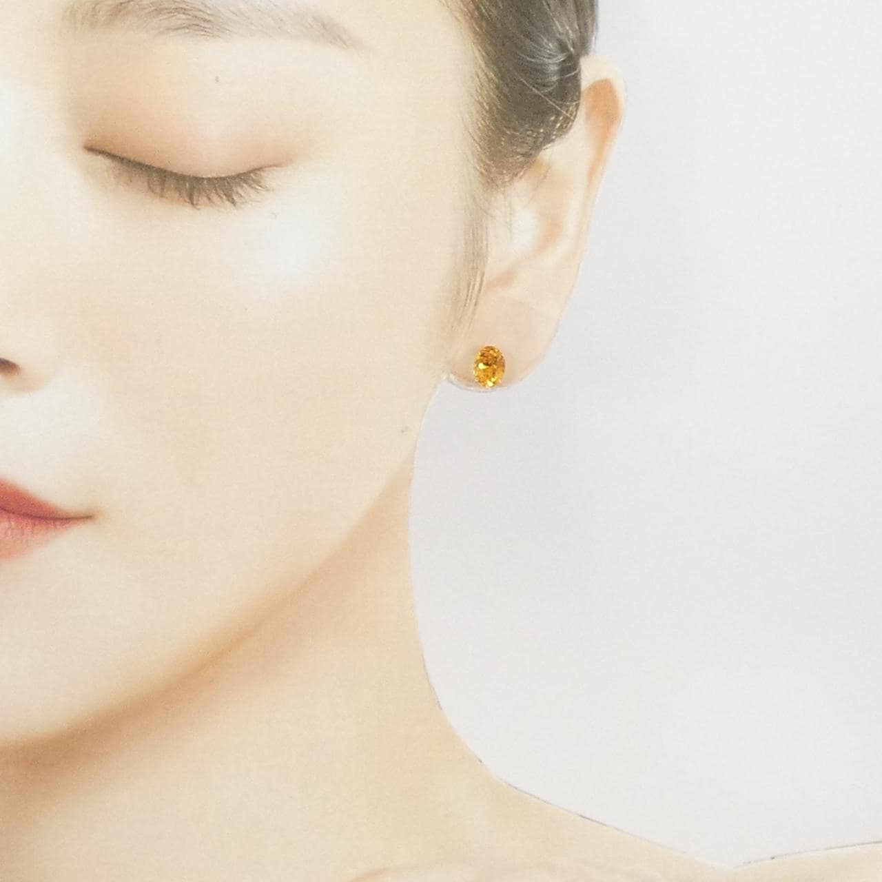 K18YG シトリン ピアス