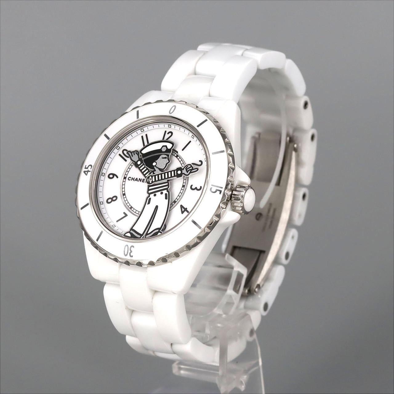 シャネル マドモアゼルJ12ラパウザ 38mmセラミック LIMITED H7481 セラミック 自動巻