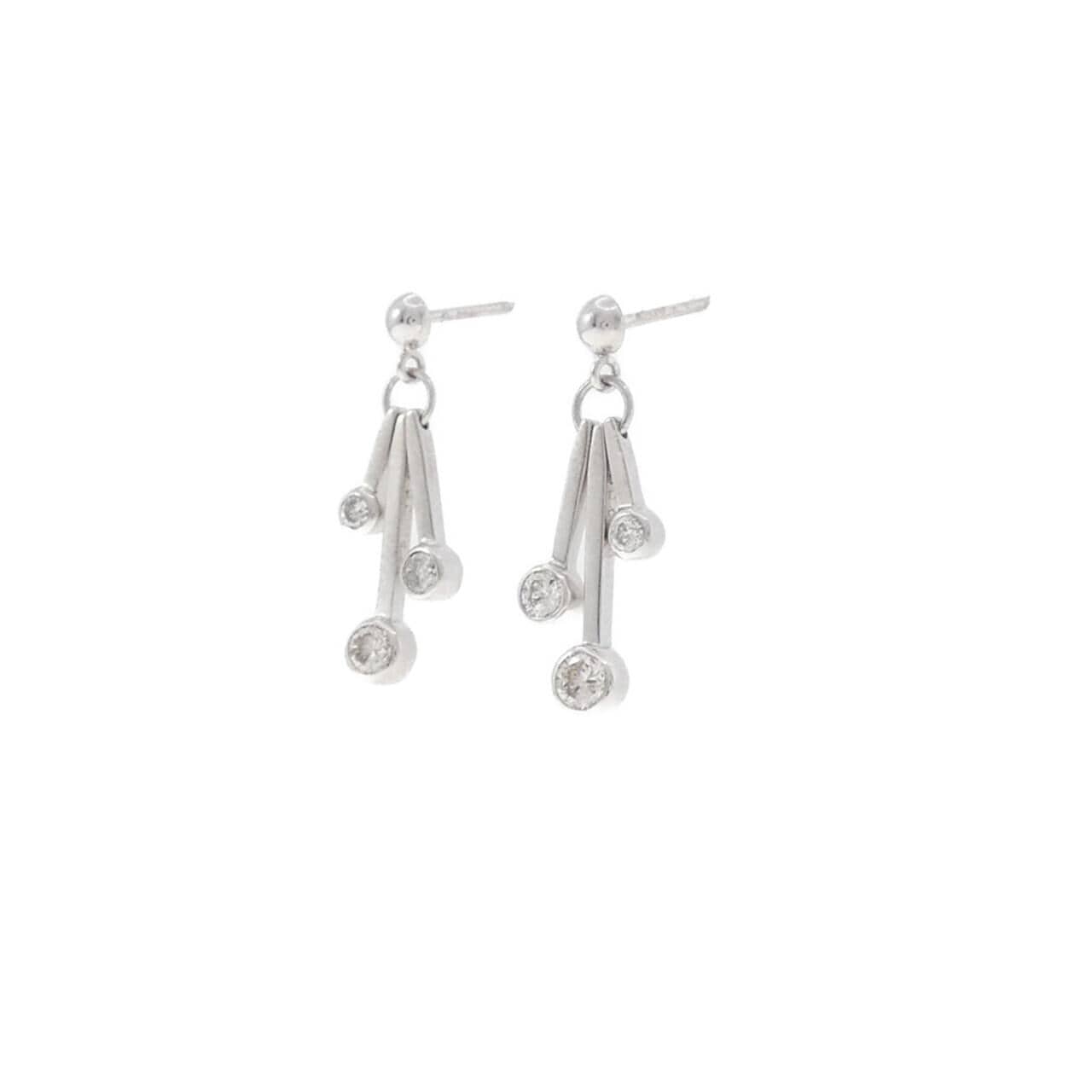 PT900 ダイヤモンド ピアス 0.40CT