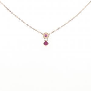 K10PG ルビー ネックレス