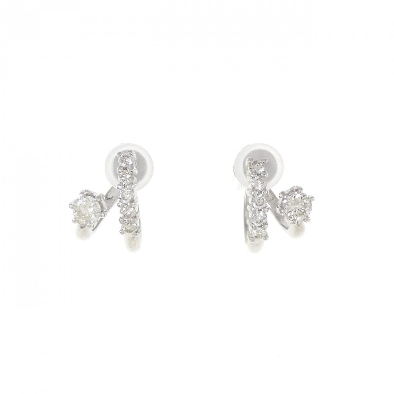 K18WG Diamond Earrings 0.40CT