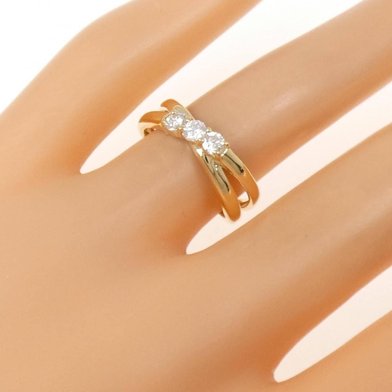 K18YG ダイヤモンド リング 0.30CT