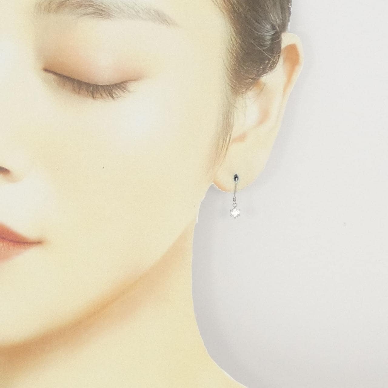 PT ダイヤモンド ピアス 0.39CT