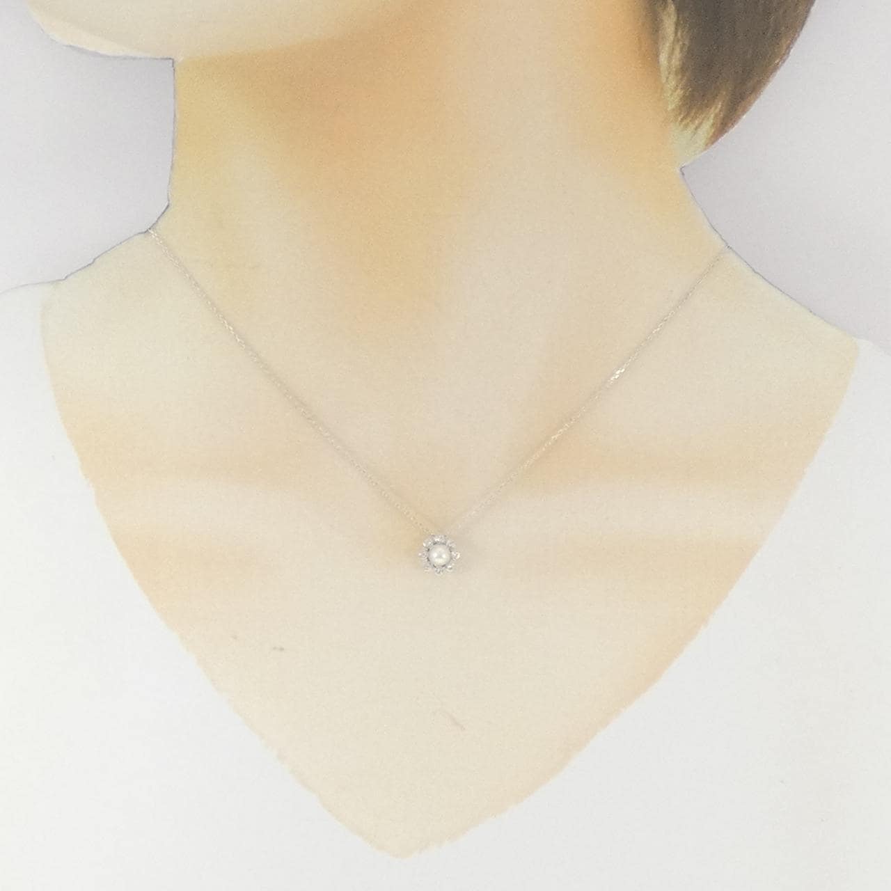 K18WG アコヤパール ネックレス 4.2mm