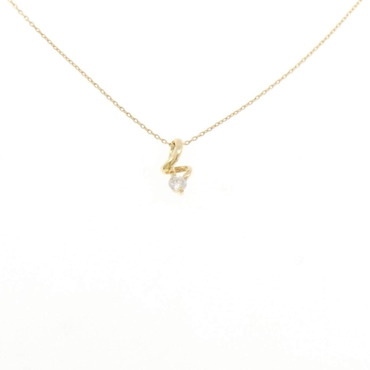 K18YG ダイヤモンド ネックレス 0.10CT