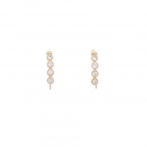 K18PG ダイヤモンド ピアス 0.150CT
