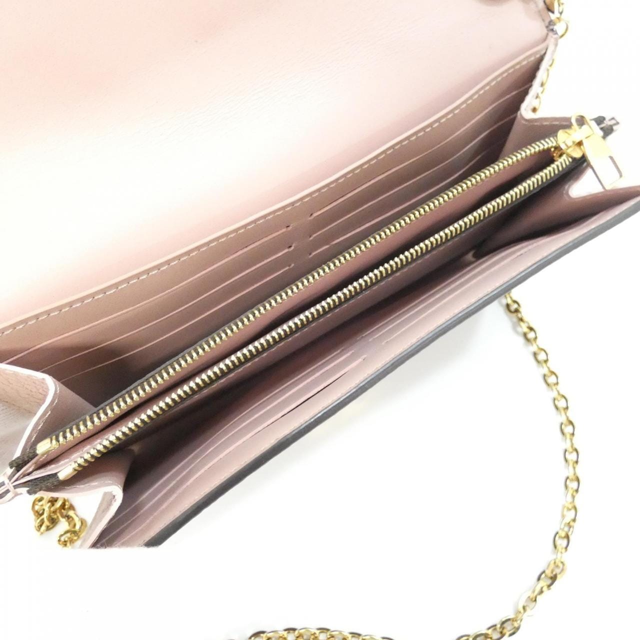 ルイヴィトン ダミエ ポルトフォイユ クロワゼット N61273 チェーンウォレット