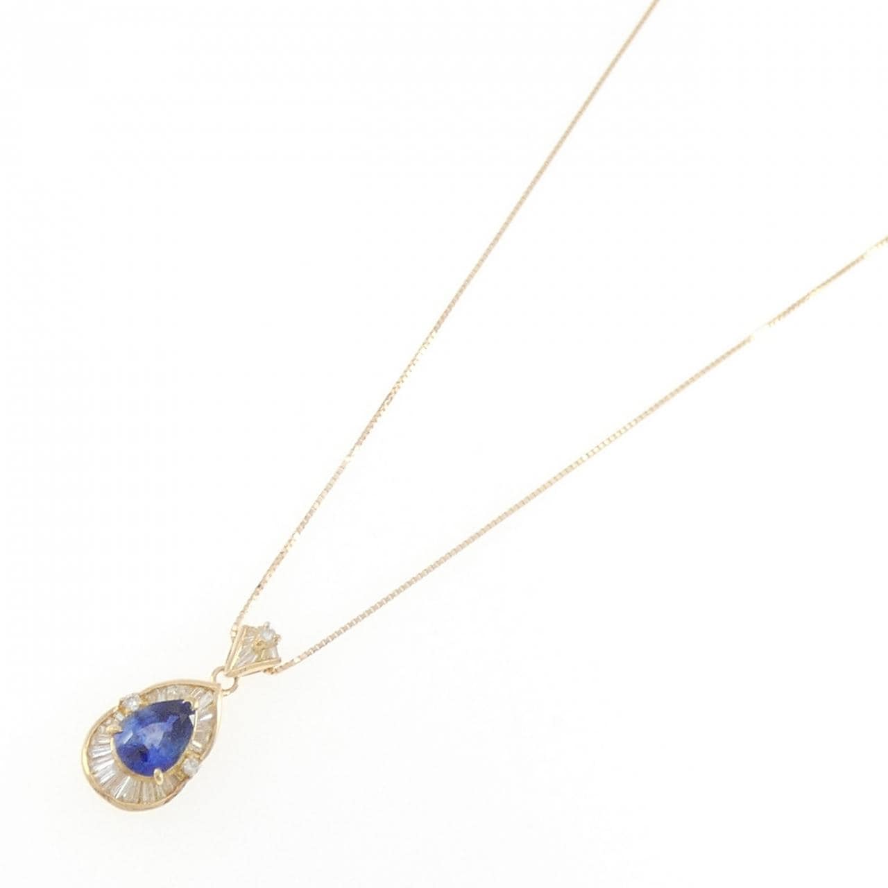 K18YG サファイヤ ネックレス 1.99CT