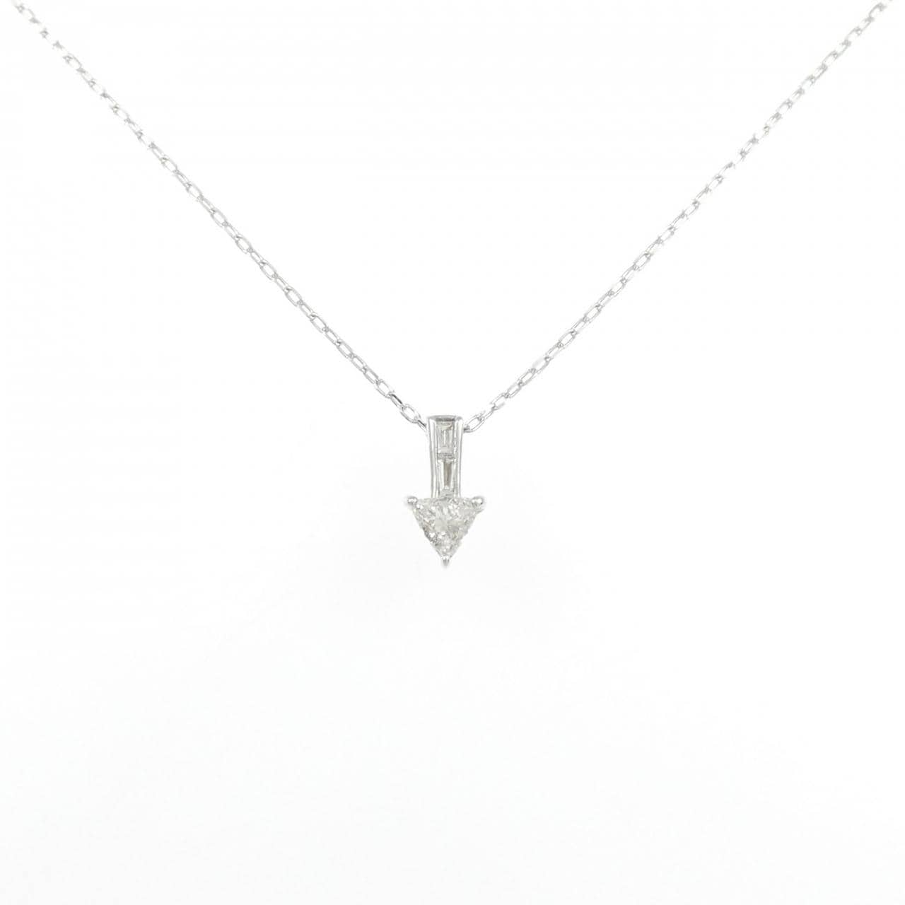 K18WG ダイヤモンド ネックレス 0.21CT